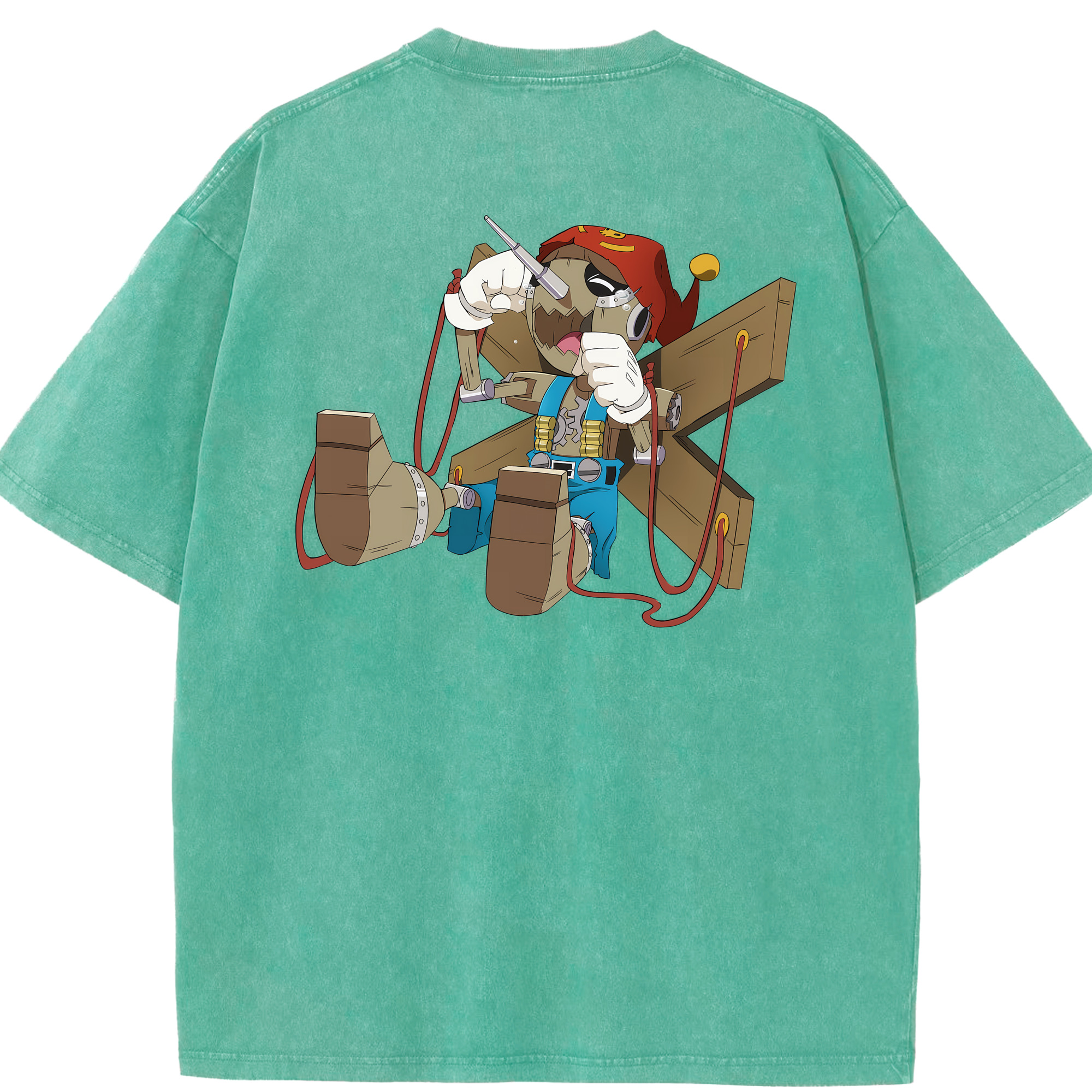 （画像用） Digimon デジタルモンスター/デジモン 綿100% ヴィンテージ風 半袖Tシャツ（背面プリント）